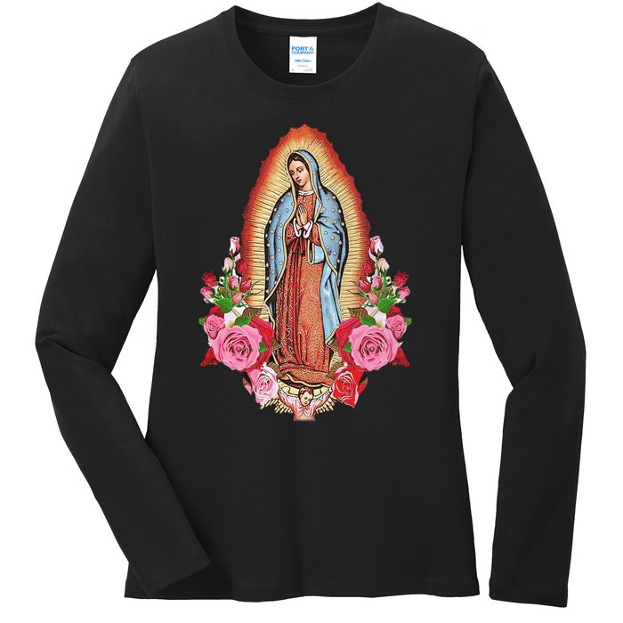 Our Lady Of Guadalupe Ladies Long Sleeve Shirt