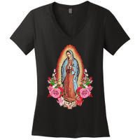 Our Lady Of Guadalupe Women's V-Neck T-Shirt