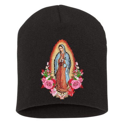 Our Lady Of Guadalupe Short Acrylic Beanie