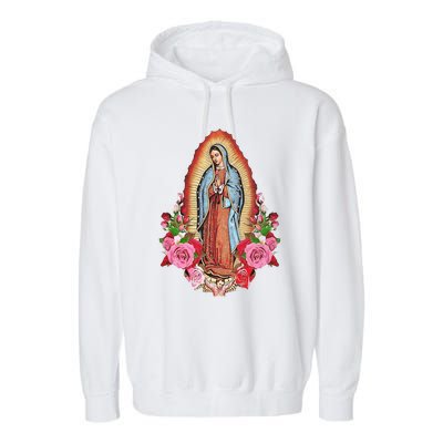 Our Lady Of Guadalupe Garment-Dyed Fleece Hoodie