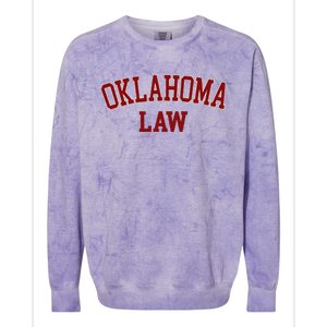 Oklahoma Law Oklahoma Bar Graduate Gift Lawyer Colorblast Crewneck Sweatshirt