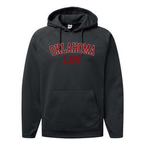 Oklahoma Law Oklahoma Bar Graduate Gift Lawyer Performance Fleece Hoodie