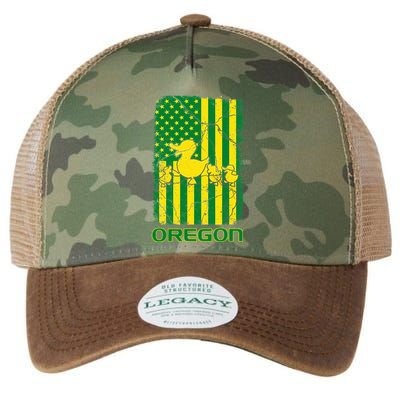 Oregon Lovers Oregon Souvenir Patriotic Retro American Flag Legacy Tie Dye Trucker Hat