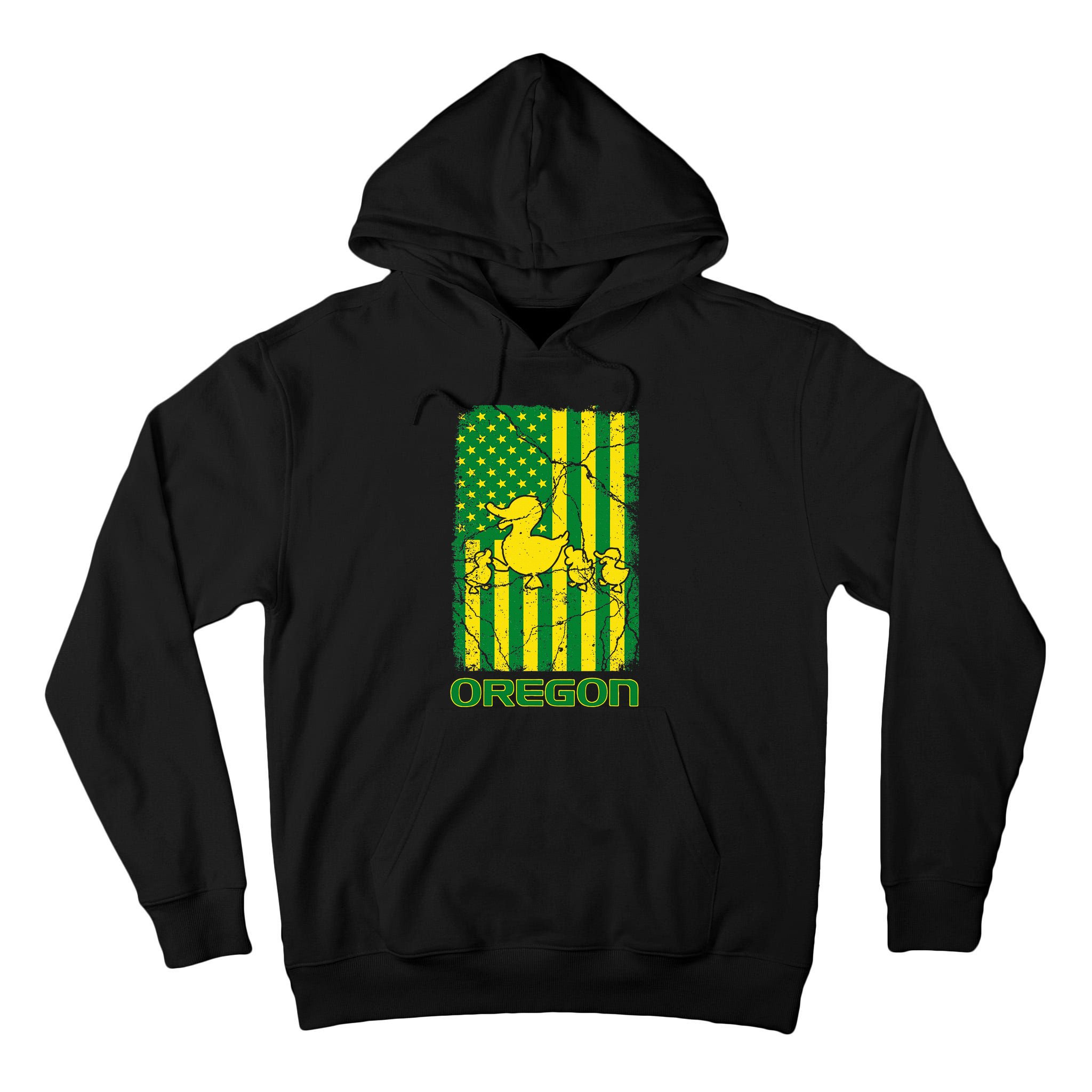 Oregon Lovers Oregon Souvenir Patriotic Retro American Flag Tall Hoodie