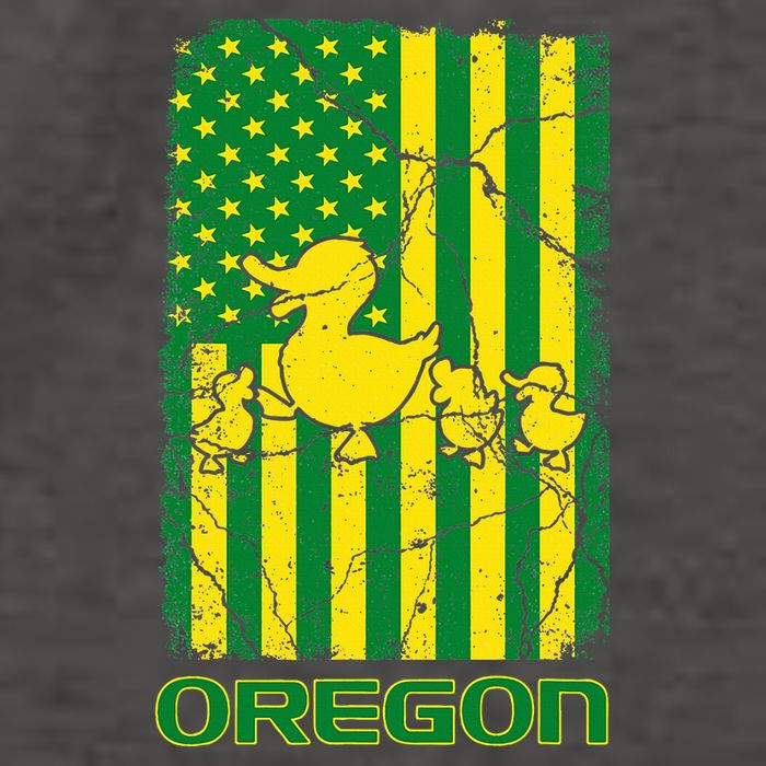 Oregon Lovers Oregon Souvenir Patriotic Retro American Flag Vector Backpack