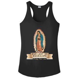 Our Lady Of Guadalupe Mary Catholic Religious Gift Ladies PosiCharge Competitor Racerback Tank