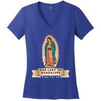 Our Lady Of Guadalupe Mary Catholic Religious Gift Women's V-Neck T-Shirt