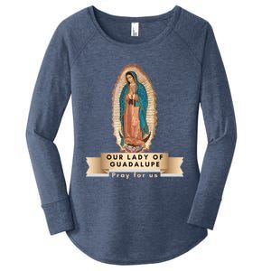 Our Lady Of Guadalupe Mary Catholic Religious Gift Women's Perfect Tri Tunic Long Sleeve Shirt