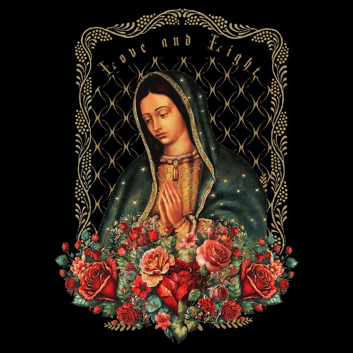 Our Lady Of Guadalupe Virgin Mary Catholic Saint Cooling Performance Crew T-Shirt