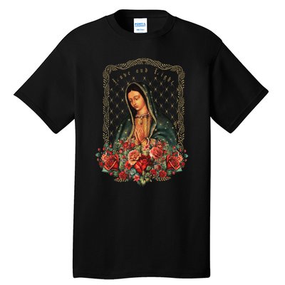 Our Lady Of Guadalupe Virgin Mary Catholic Saint Tall T-Shirt