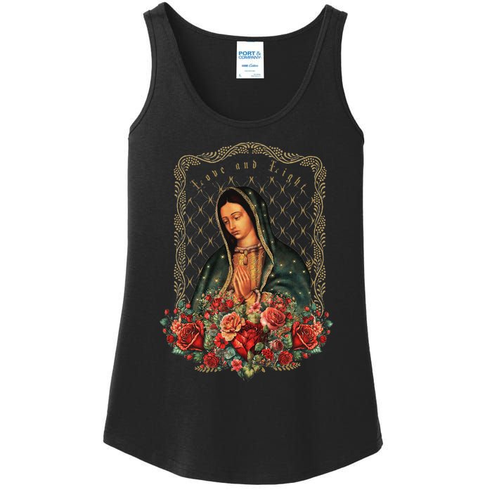 Our Lady Of Guadalupe Virgin Mary Catholic Saint Ladies Essential Tank