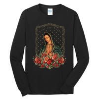 Our Lady Of Guadalupe Virgin Mary Catholic Saint Tall Long Sleeve T-Shirt