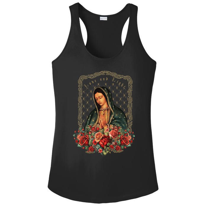 Our Lady Of Guadalupe Virgin Mary Catholic Saint Ladies PosiCharge Competitor Racerback Tank