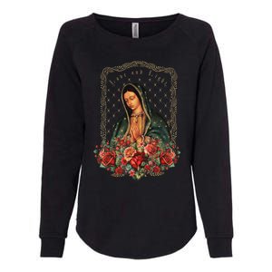 Our Lady Of Guadalupe Virgin Mary Catholic Saint Womens California Wash Sweatshirt