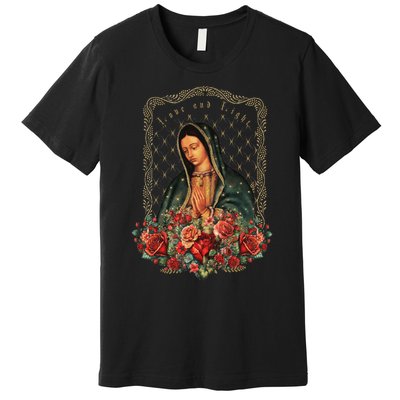 Our Lady Of Guadalupe Virgin Mary Catholic Saint Premium T-Shirt