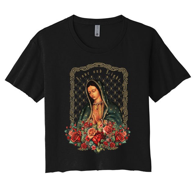 Our Lady Of Guadalupe Virgin Mary Catholic Saint Crop Top
