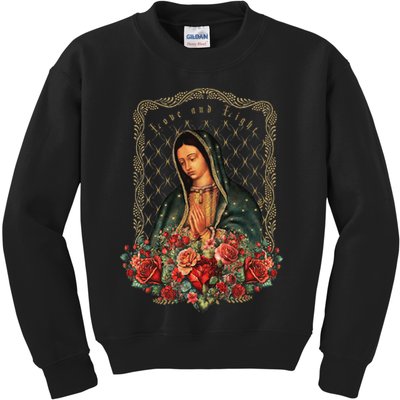 Our Lady Of Guadalupe Virgin Mary Catholic Saint Kids Sweatshirt