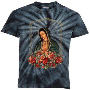 Our Lady Of Guadalupe Virgin Mary Catholic Saint Kids Tie-Dye T-Shirt