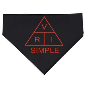 Ohm Law Ohmssimple Law Triangleelectrical Engineer USA-Made Doggie Bandana