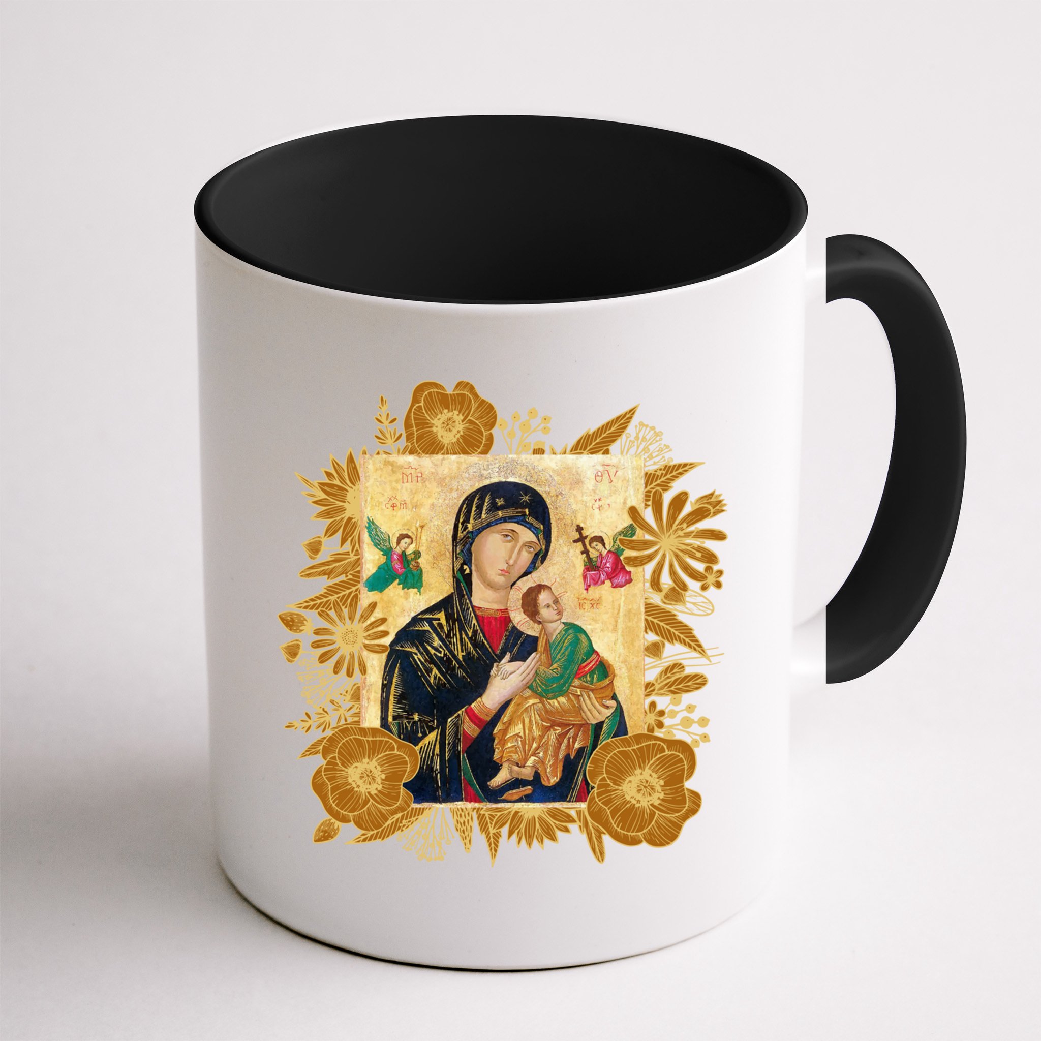 Our Lady Of Perpetual Help Blessed Mother Mary Catholic Icon Gift Mug