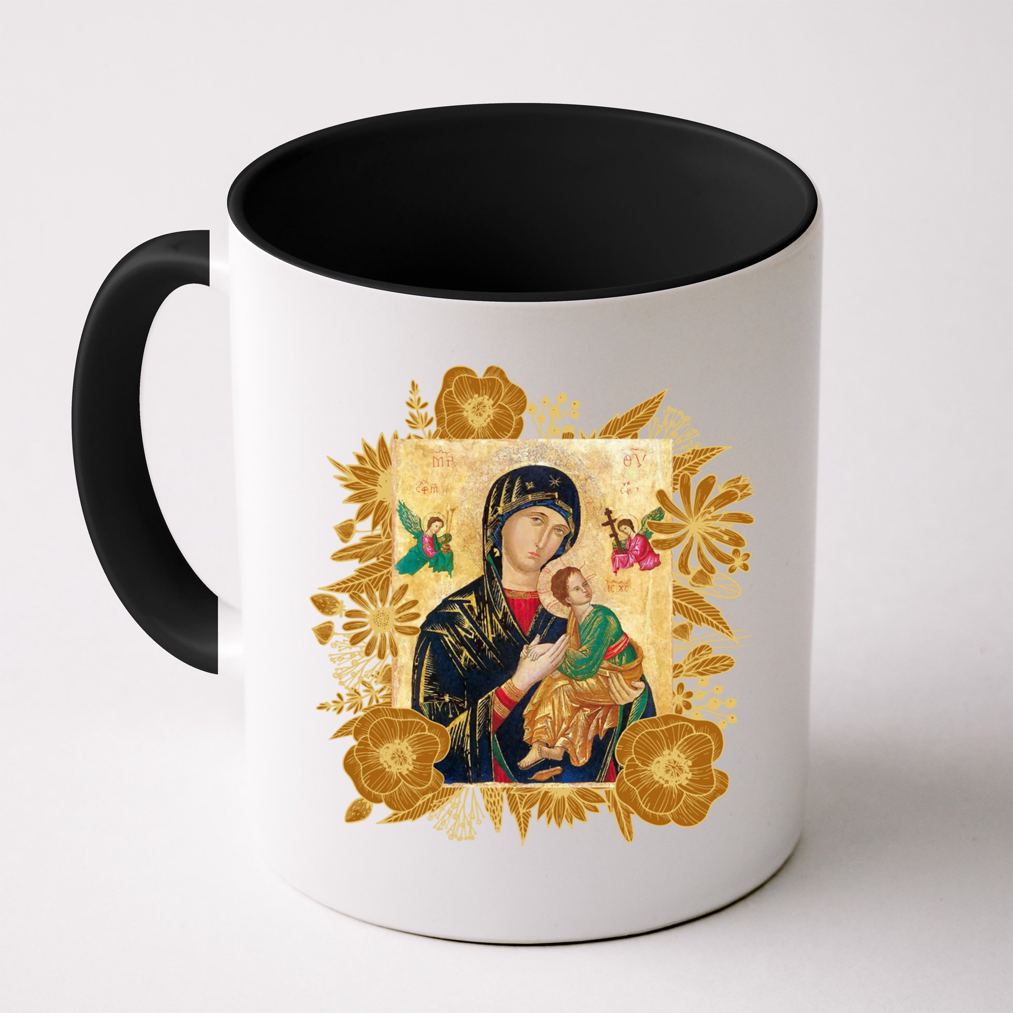 Our Lady Of Perpetual Help Blessed Mother Mary Catholic Icon Gift Mug