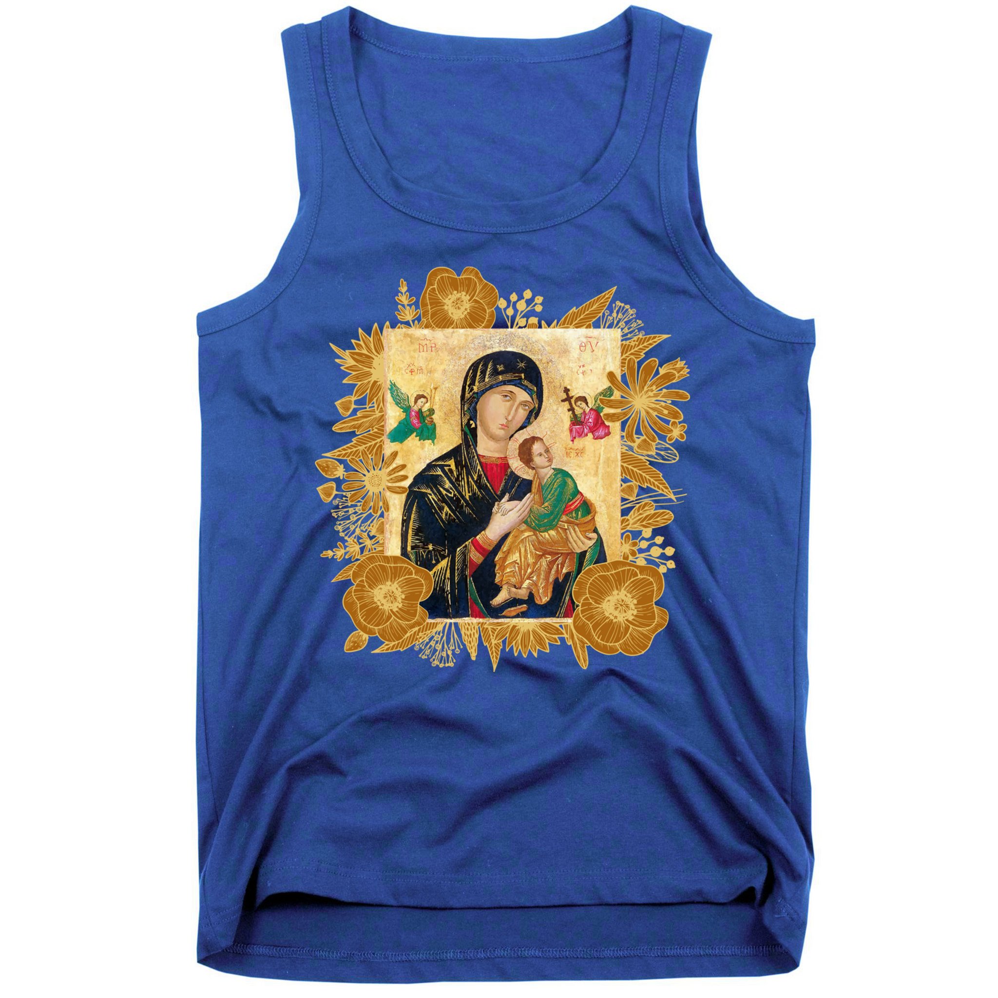 Our Lady Of Perpetual Help Blessed Mother Mary Catholic Icon Gift Tank Top