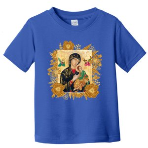 Our Lady Of Perpetual Help Blessed Mother Mary Catholic Icon Gift Toddler T-Shirt