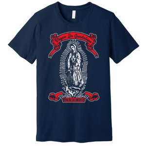 Our Lady Of Guadalupe Catholic Virgin Mary Mexican Mom Premium T-Shirt