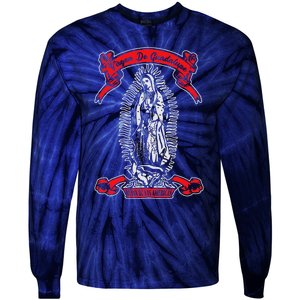 Our Lady Of Guadalupe Catholic Virgin Mary Mexican Mom Tie-Dye Long Sleeve Shirt