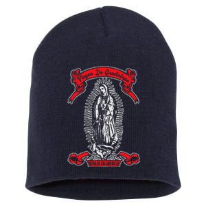 Our Lady Of Guadalupe Catholic Virgin Mary Mexican Mom Short Acrylic Beanie