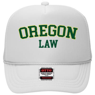 Oregon Law Oregon Bar Graduate Gift Lawyer College High Crown Mesh Back Trucker Hat