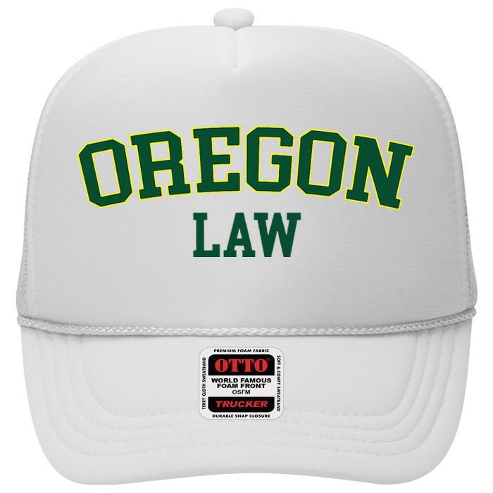 Oregon Law Oregon Bar Graduate Gift Lawyer College High Crown Mesh Back Trucker Hat