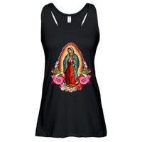 Our Lady Of Guadalupe Saint Virgin Mary Ladies Essential Flowy Tank