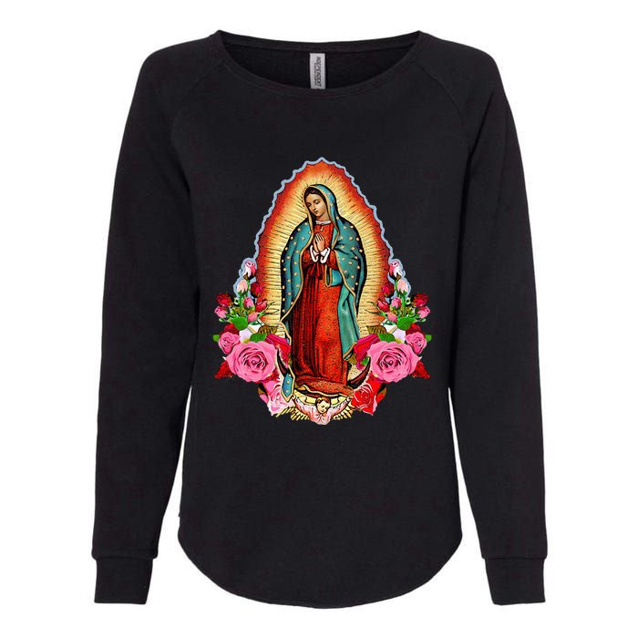 Our Lady Of Guadalupe Saint Virgin Mary Womens California Wash Sweatshirt