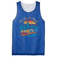 One Life One Chance Camping Trailer Outdoor Adventure Gift Mesh Reversible Basketball Jersey Tank