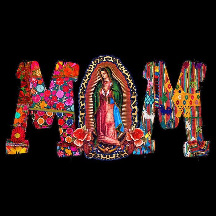 Our Lady Of Guadalupe Catholic Virgin Mary Mexican Mom Womens Tank Top