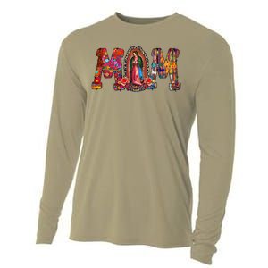 Our Lady Of Guadalupe Catholic Virgin Mary Mexican Mom Cooling Performance Long Sleeve Crew