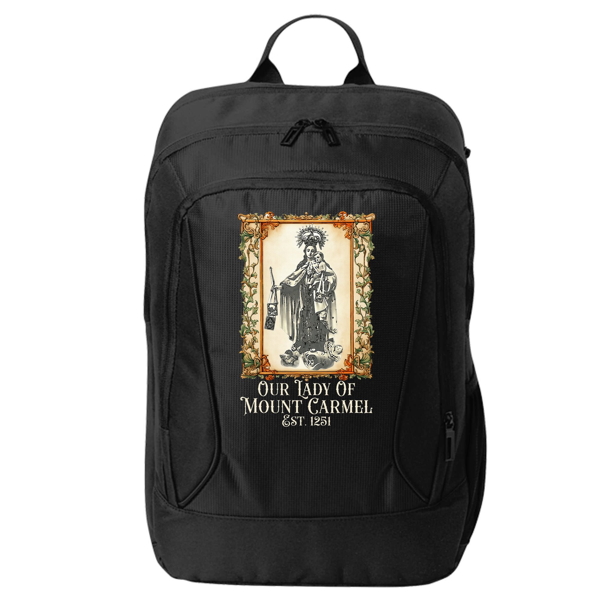 Our Lady Of Mount Carmel Marian Catholic City Backpack