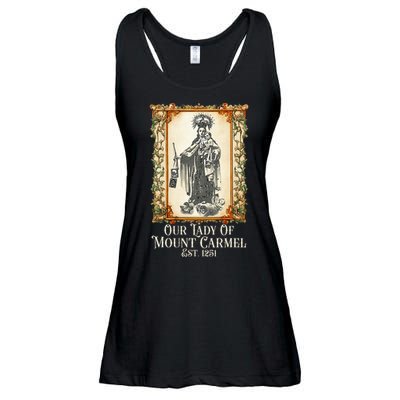 Our Lady Of Mount Carmel Marian Catholic Ladies Essential Flowy Tank