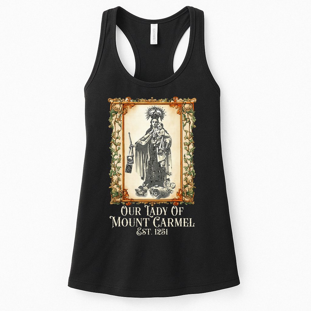 Our Lady Of Mount Carmel Marian Catholic Womens Tank Top