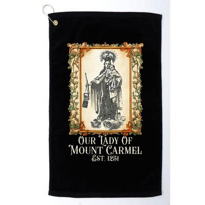 Our Lady Of Mount Carmel Marian Catholic Golf Towel