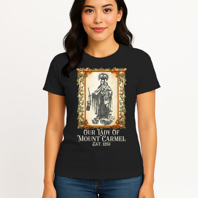 Our Lady Of Mount Carmel Marian Catholic Womens T-Shirt
