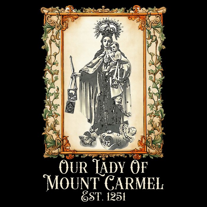 Our Lady Of Mount Carmel Marian Catholic Zip Tote Bag