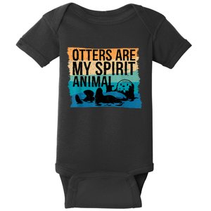 Otter Lover Otter Spirit Animal Funny Otter Otter Baby Bodysuit