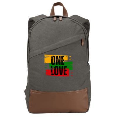 One Love Cotton Canvas Backpack