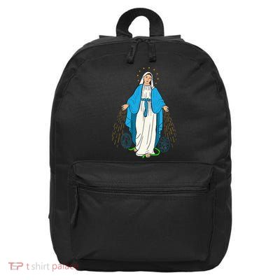 Our Lady Of Grace Virgen De La Medalla Milagrosa 16 in Basic Backpack