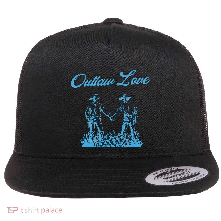 Outlaw Love Flat Bill Trucker Hat
