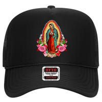 Our Lady Of Guadalupe Saint Virgin Mary High Crown Mesh Back Trucker Hat