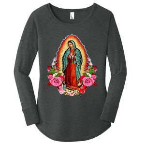 Our Lady Of Guadalupe Saint Virgin Mary Women's Perfect Tri Tunic Long Sleeve Shirt