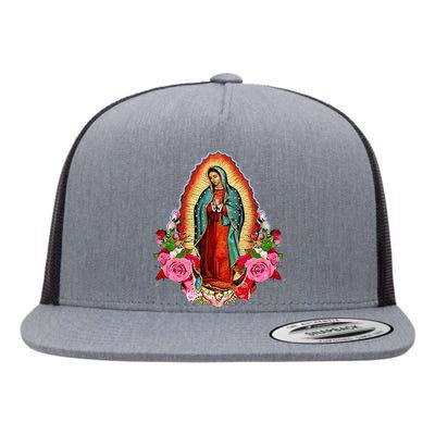 Our Lady Of Guadalupe Saint Virgin Mary Flat Bill Trucker Hat